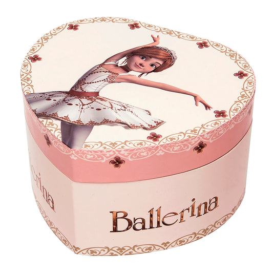 SPARDOSE HERZFORM, BALLERINA, NACHTLEUCHTEND