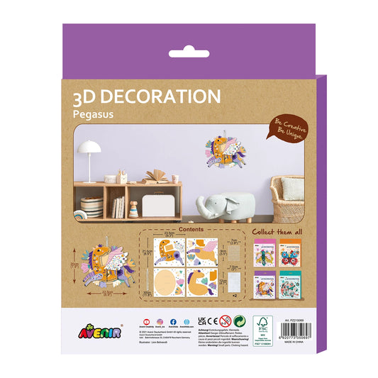 DECORAZIONE PEGASO 3D