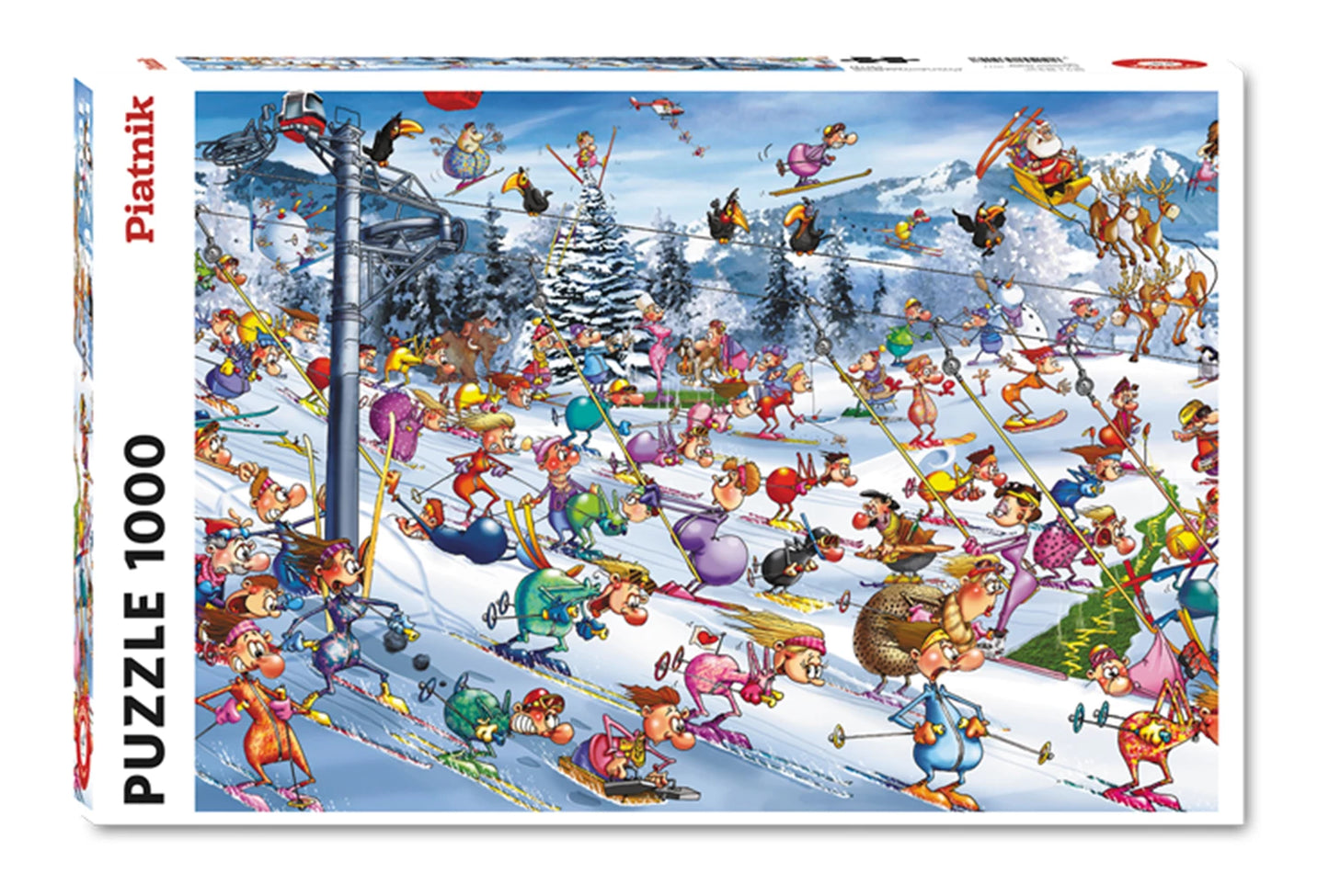 F. RUYER: SKIS DE NOËL 1000 PIÈCES