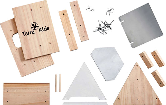 KIT MANGIATOIA PER UCCELLI TERRA KIDS