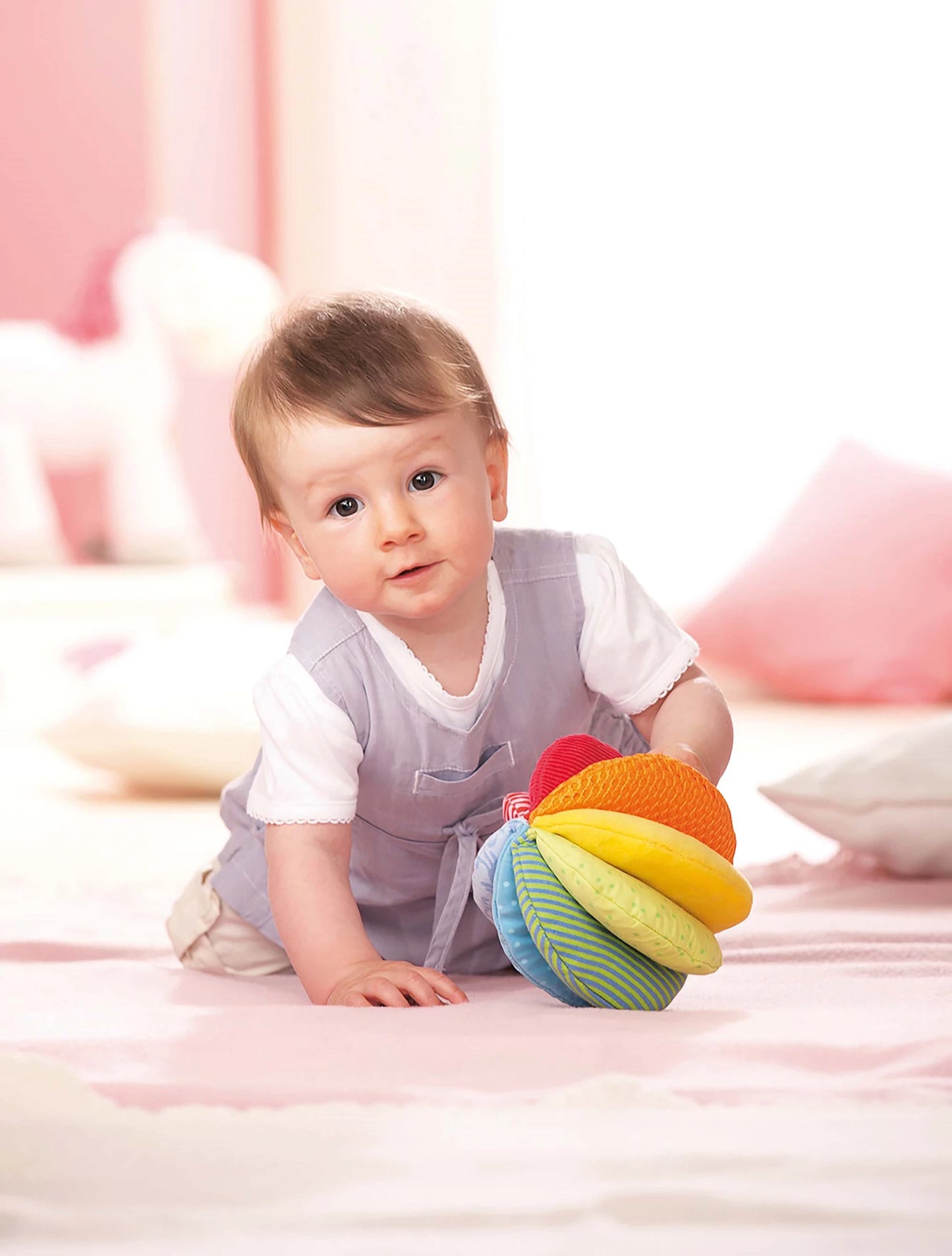 Regenbogen-Stoffball 15 cm
