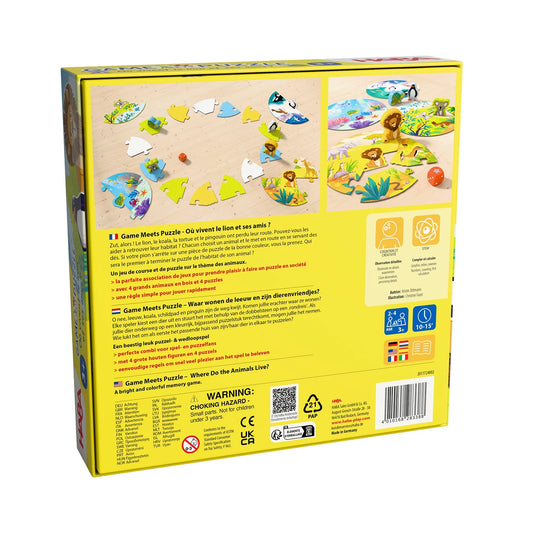 GIOCHI E PUZZLE: DOVE VIVONO IL LEONE E I SUOI AMICI?