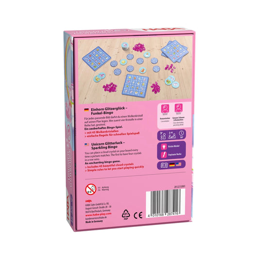 UNICORNO GLITTER LUCK SPARKLE BINGO