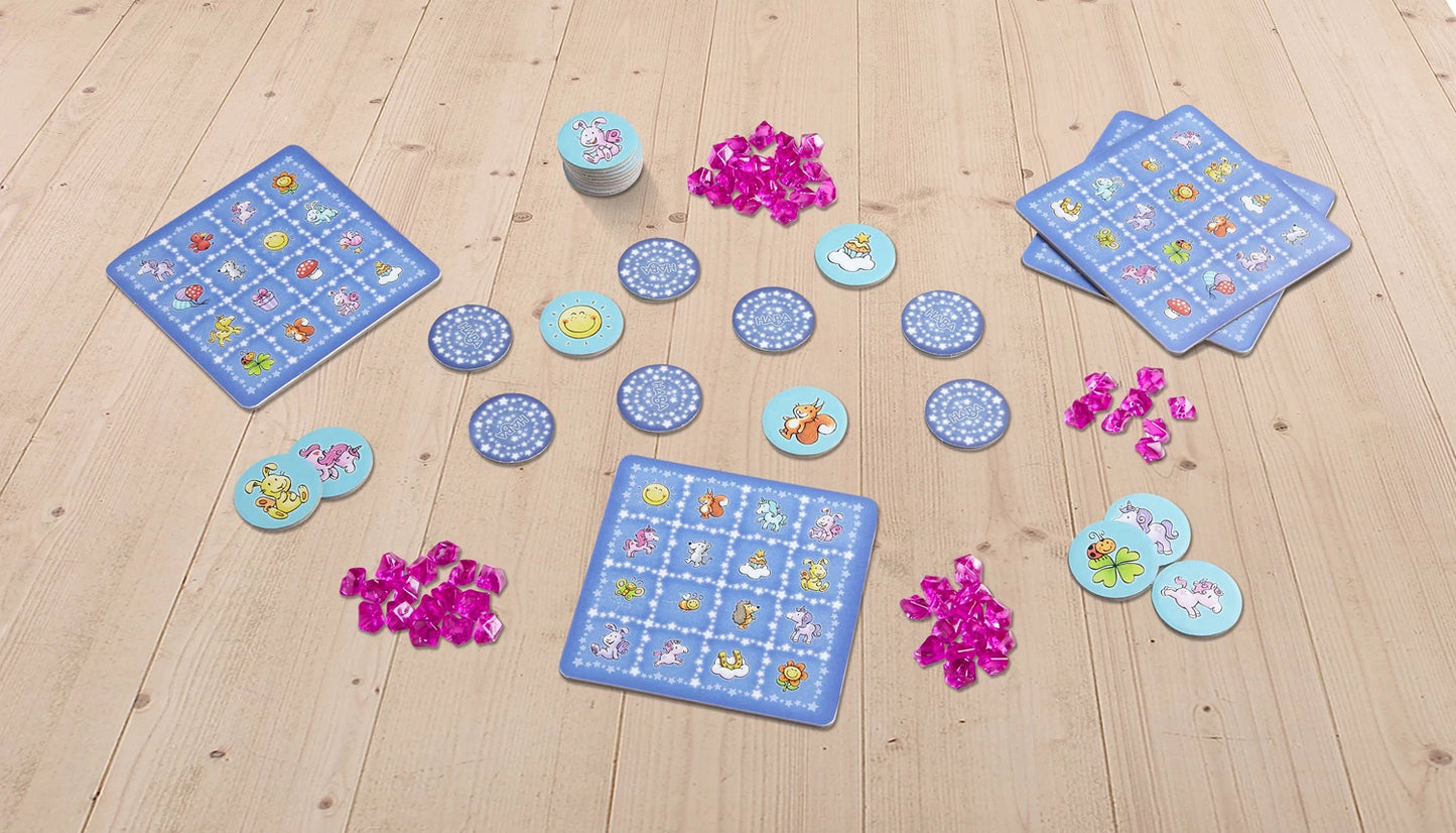 EINHORN GLITZER GLÜCK FUNKELN BINGO