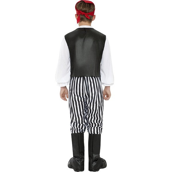 COSTUME DA PIRATA NERO/BIANCO TAGLIA L 🔶