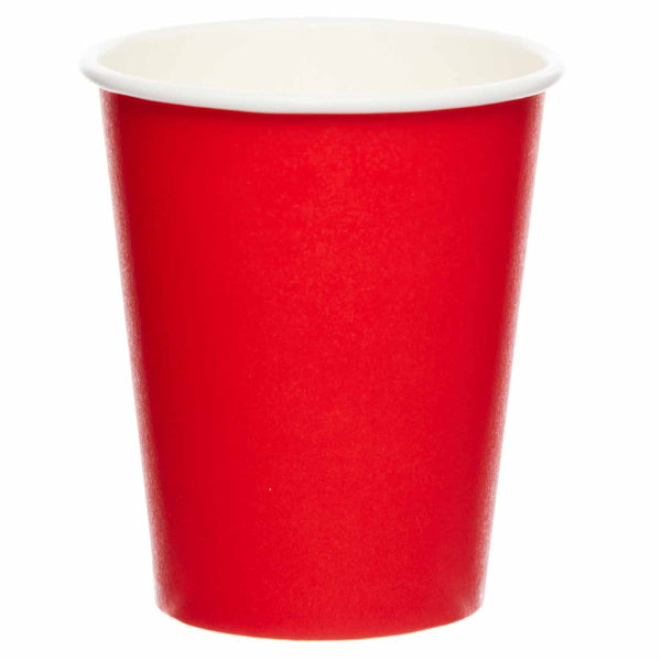 8 PAPPBECHER 250 ML ROT 🔶