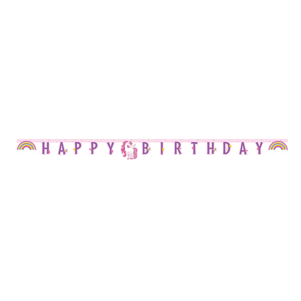 ALLES GUTE ZUM GEBURTSTAG EINHORN GIRLANDE 🔶