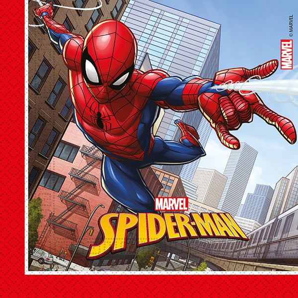 20 PAPIERSERVETTEN SPIDER-MAN 🔶