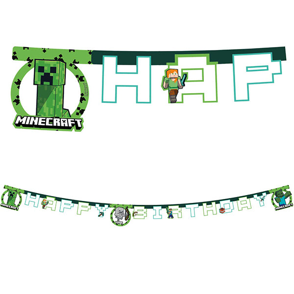 MINECRAFT-ALLES GUTE ZUM GEBURTSTAG-BANNER 🔶