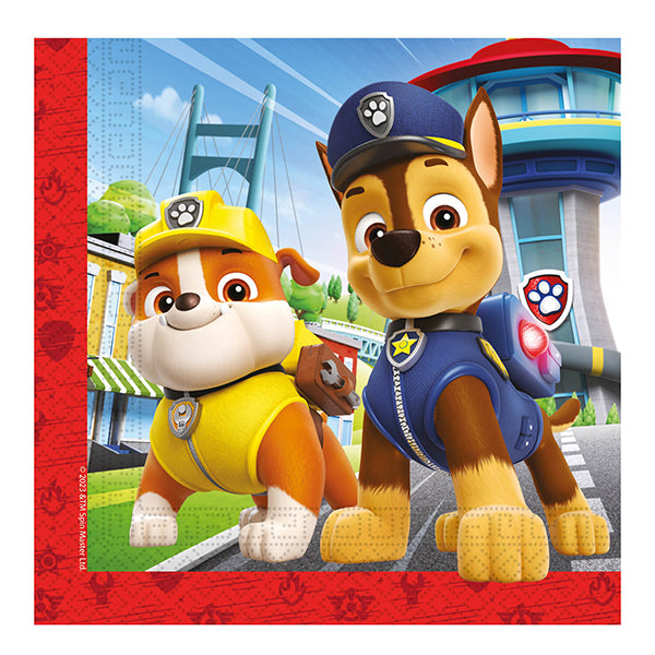 20 SERVIETTEN PAW PATROL 🔶