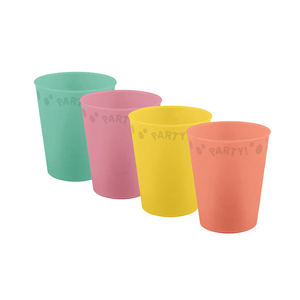 4 TASSEN PASTEL PARTY 250 ML 🔶