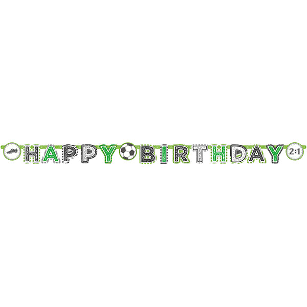 WIMPELKETTE ALLES GUTE ZUM GEBURTSTAG FUSSBALL 🔶