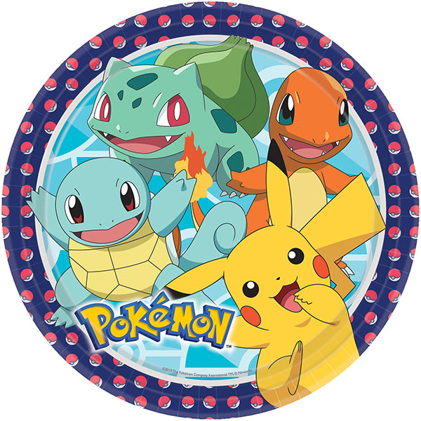 8 POKÉMON PAPPTELLER 23 CM 🔶