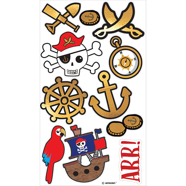 TEMPORÄRE PIRATENKARTEN-TATTOOS