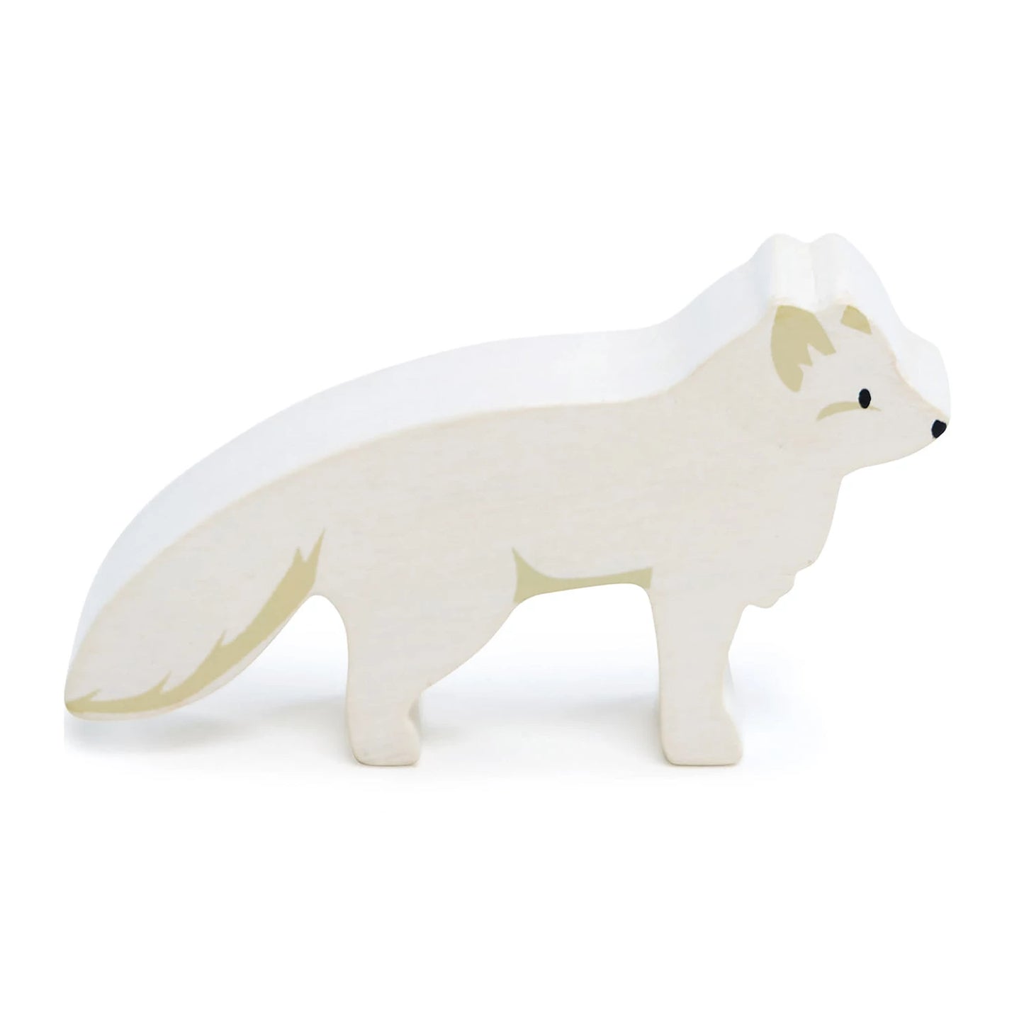 JOUET EN BOIS EN FORME DE RENARD ARCTIQUE