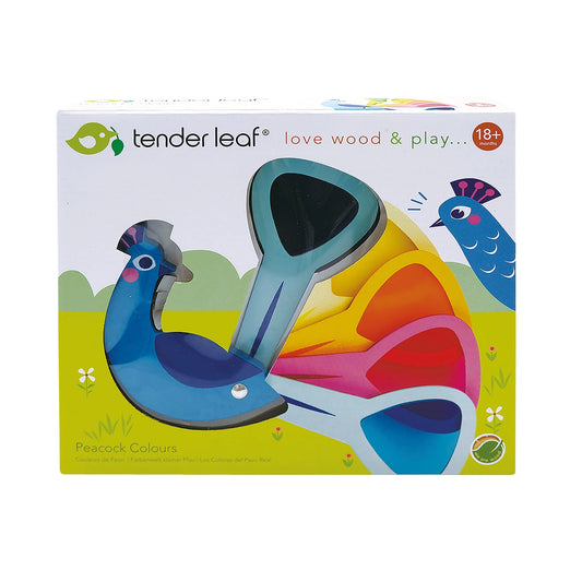 PFAU MIT 5 FARBEN