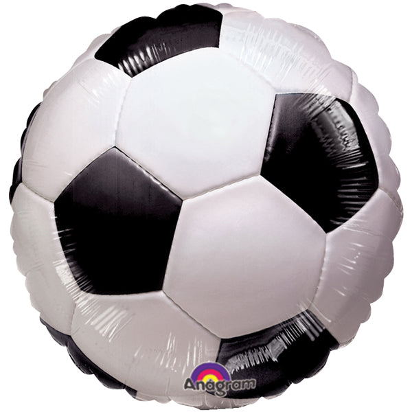 RUNDER FOLIENBALLON FUSSBALL 45 CM 🔶