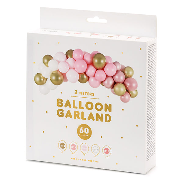 ROSÉ BALLON GIRLANDE 2 M 🔶