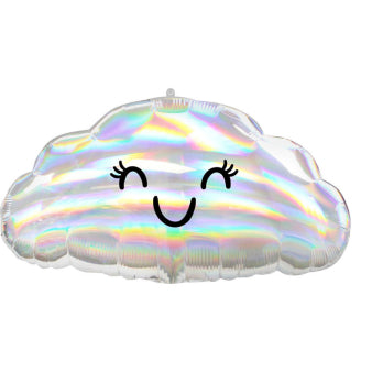 IRIDESZENTER WOLKENFÖRMIGER FOLIEBALLON 58 × 30 CM 🔶