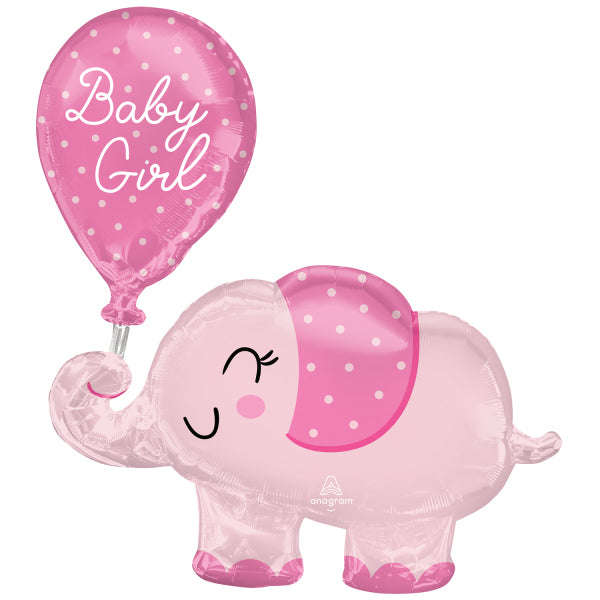 FOLIERBALLON ELEFANT IT'S A GIRL 🔶