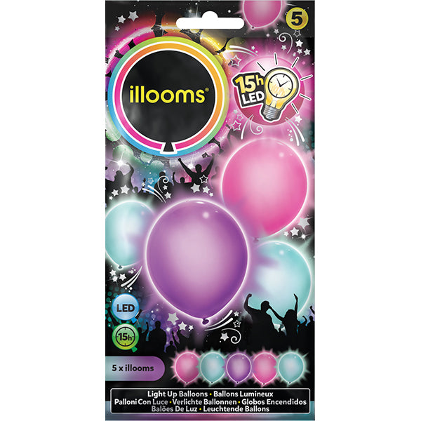 5 ASSORTIERTE LED-BALLONS FÜR MÄDCHEN 🔶