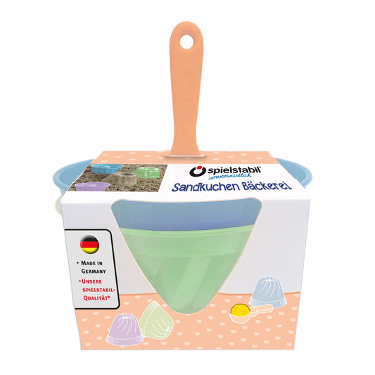ENSEMBLE DE PÂTISSERIE POUR GÂTEAUX DE SABLE COULEURS PASTEL, 3 PIÈCES