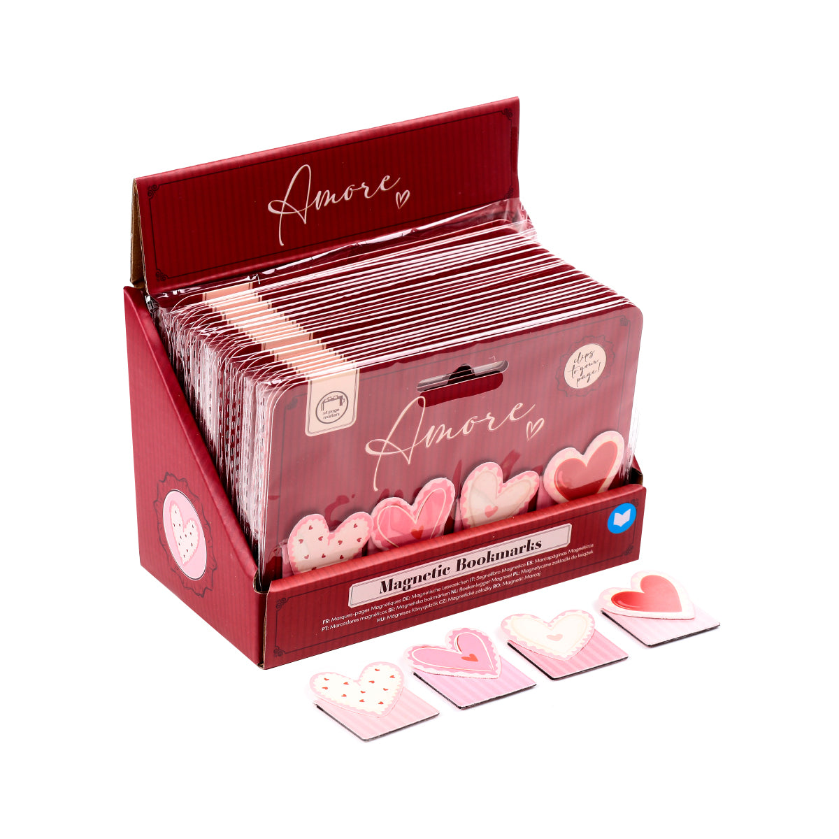 MARQUE-PAGE J'ADORAMALS DESIGN COEUR - 4 PIÈCES 🔶