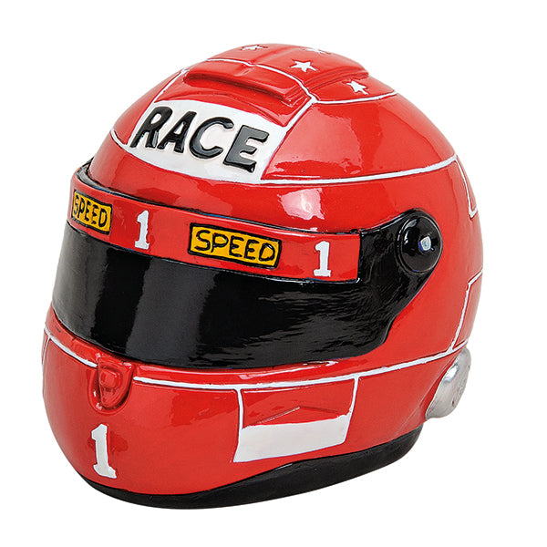 TIRELIRE CASQUE MOTO ROUGE 🔶