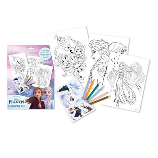 SET DE COLORIAGE LA REINE DES NEIGES AVEC CRAYONS DE COULEUR 🔶