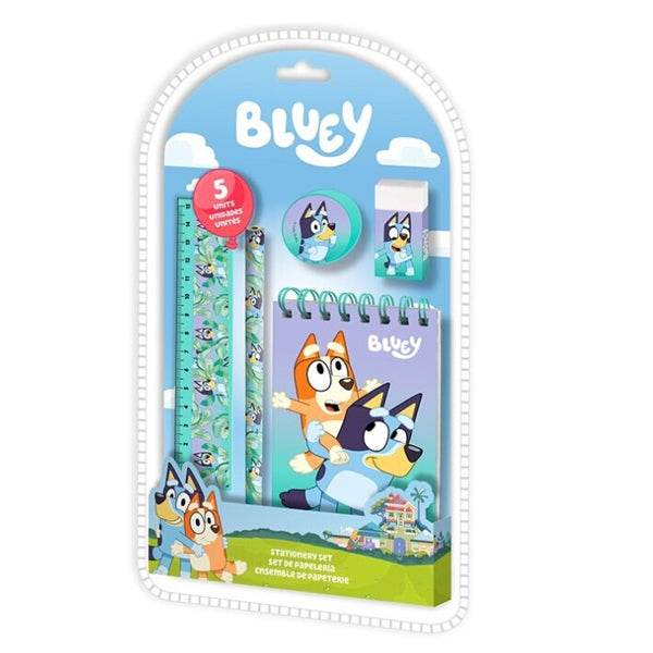 ENSEMBLE D'ÉCRITURE BLUEY 5 PIÈCES 🔶