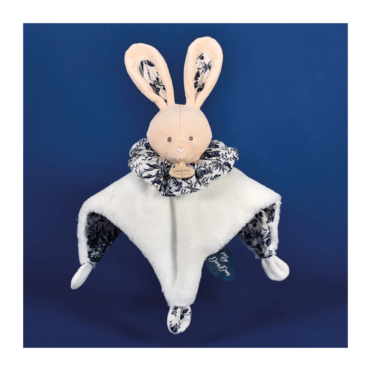DOUDOU BOULE LAPIN, BLANC 25 CM