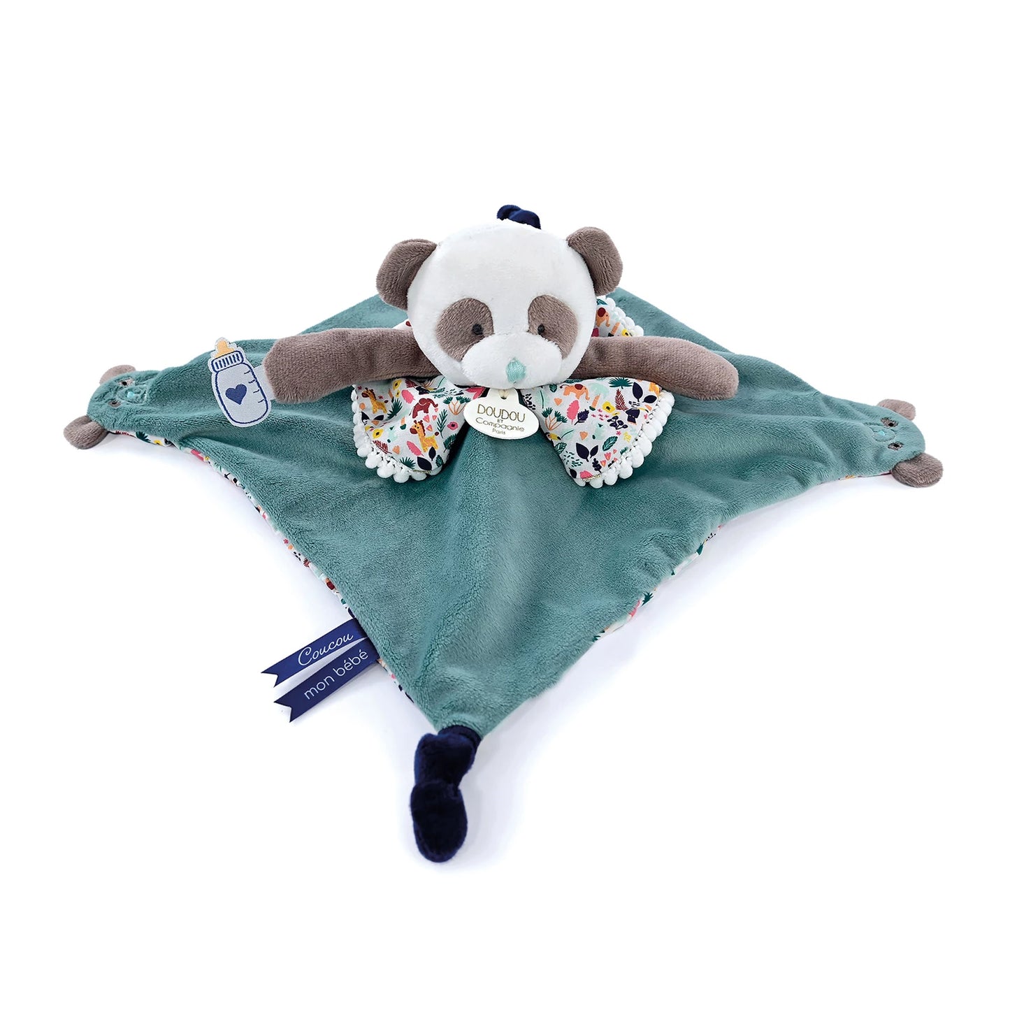 PELUCHE PANDA AVEC MARIONNETTE À DOIGT 30 CM