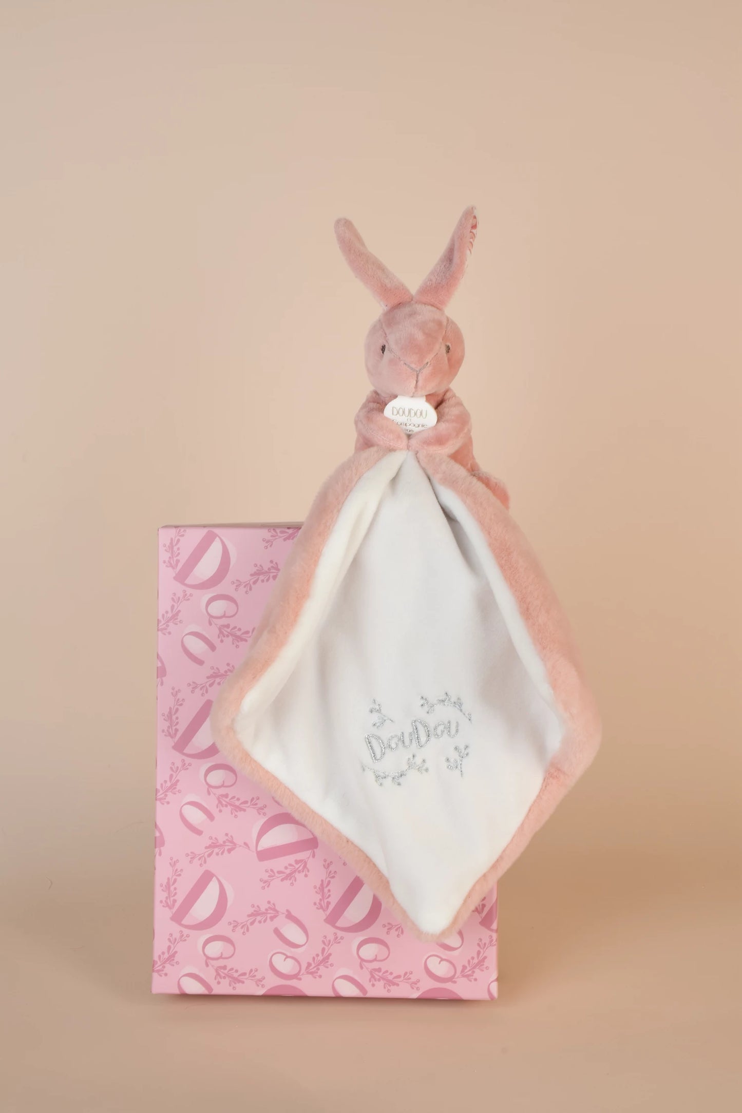 CONIGLIO CON PELUCHE, ROSA, 10 CM