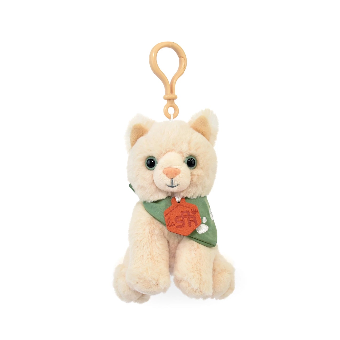 PORTE-CLÉS CHAT BEIGE, 13 CM