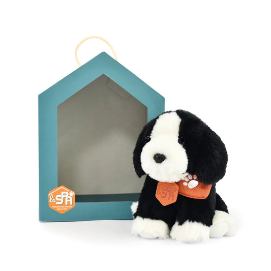 CANE BIANCO E NERO, 16 CM