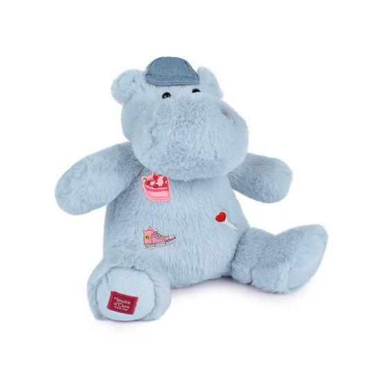IPPOPOTAMO, AZZURRO, 20 CM