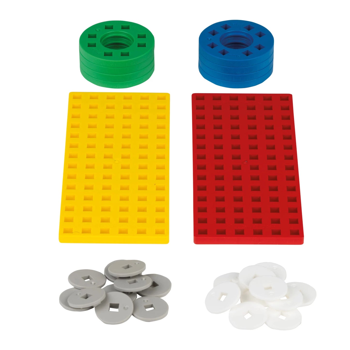 SET D'ACCESSOIRES À ROULETTES, ROUGE/JAUNE