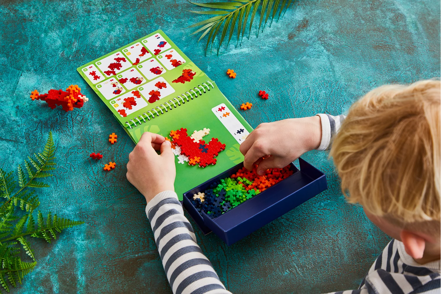 125 PUZZLES CRÉATIFS AVEC DES BRIQUES DE CONSTRUCTION EN FORME DE DINOSAURE