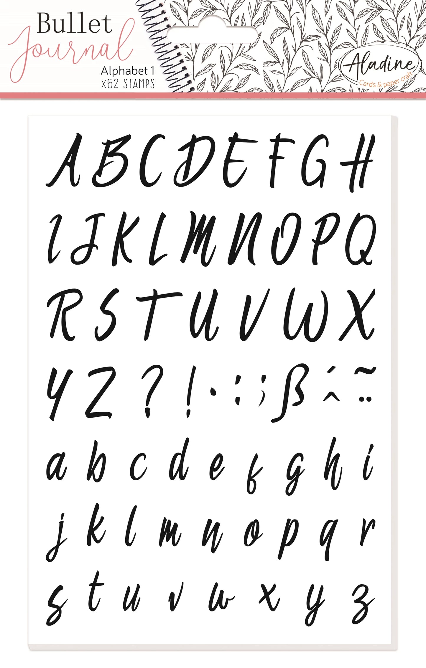 POCHOIR BULLET JOURNAL ALPHABET 1