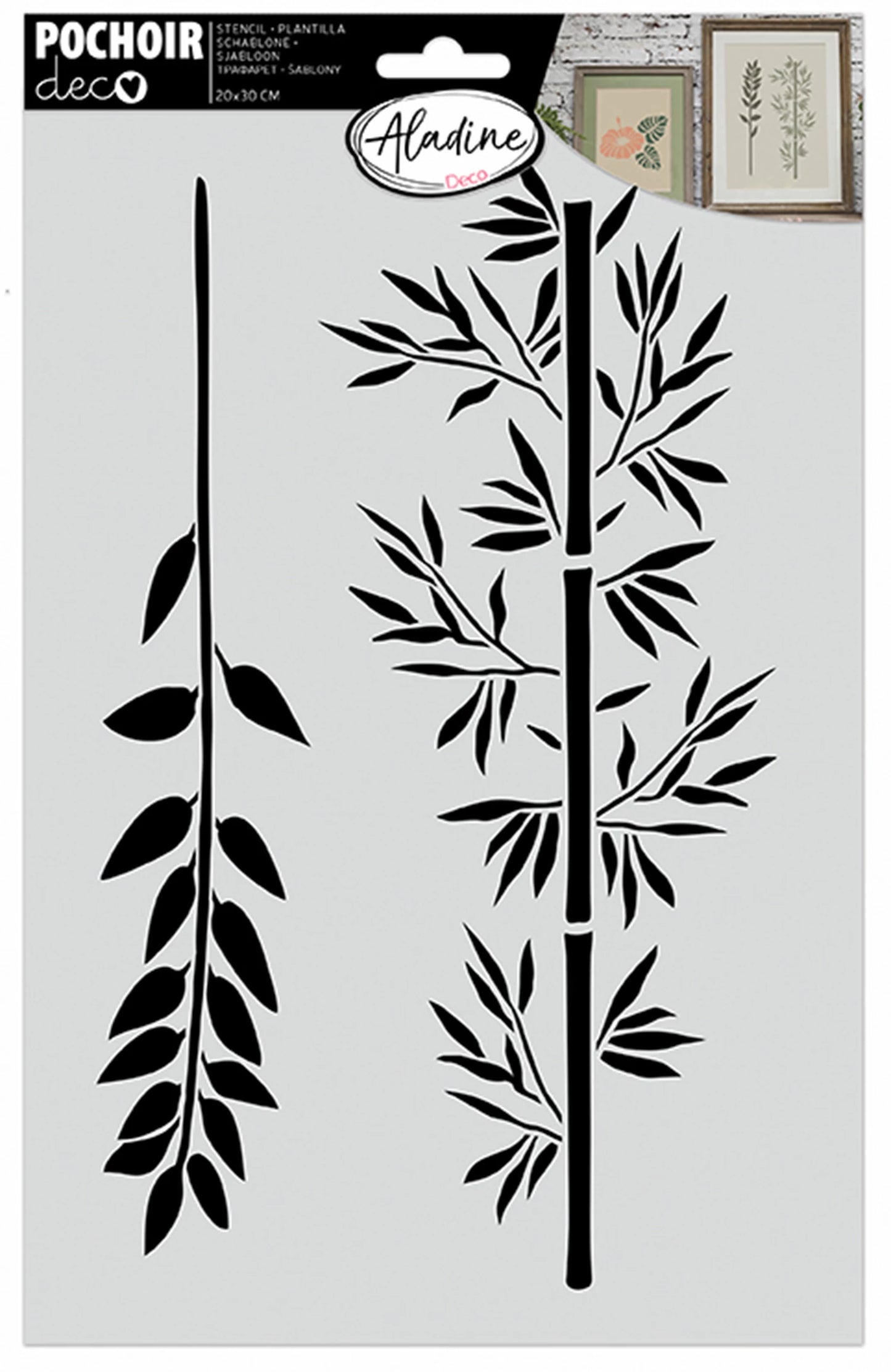 POCHOIR DÉCORATIF BRANCHES 20*30CM