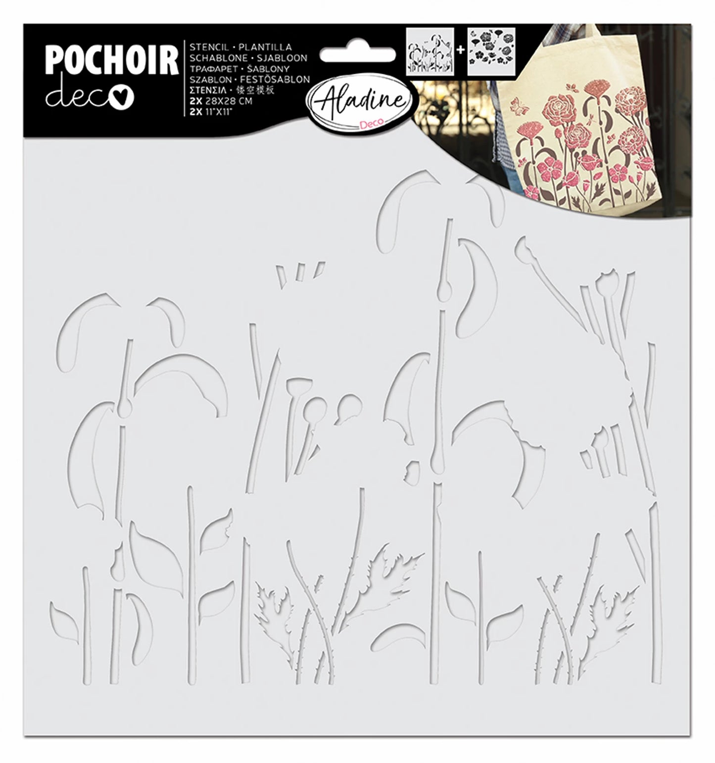POCHOIR POUR UNE NATURE QUI S'ACCROCHE