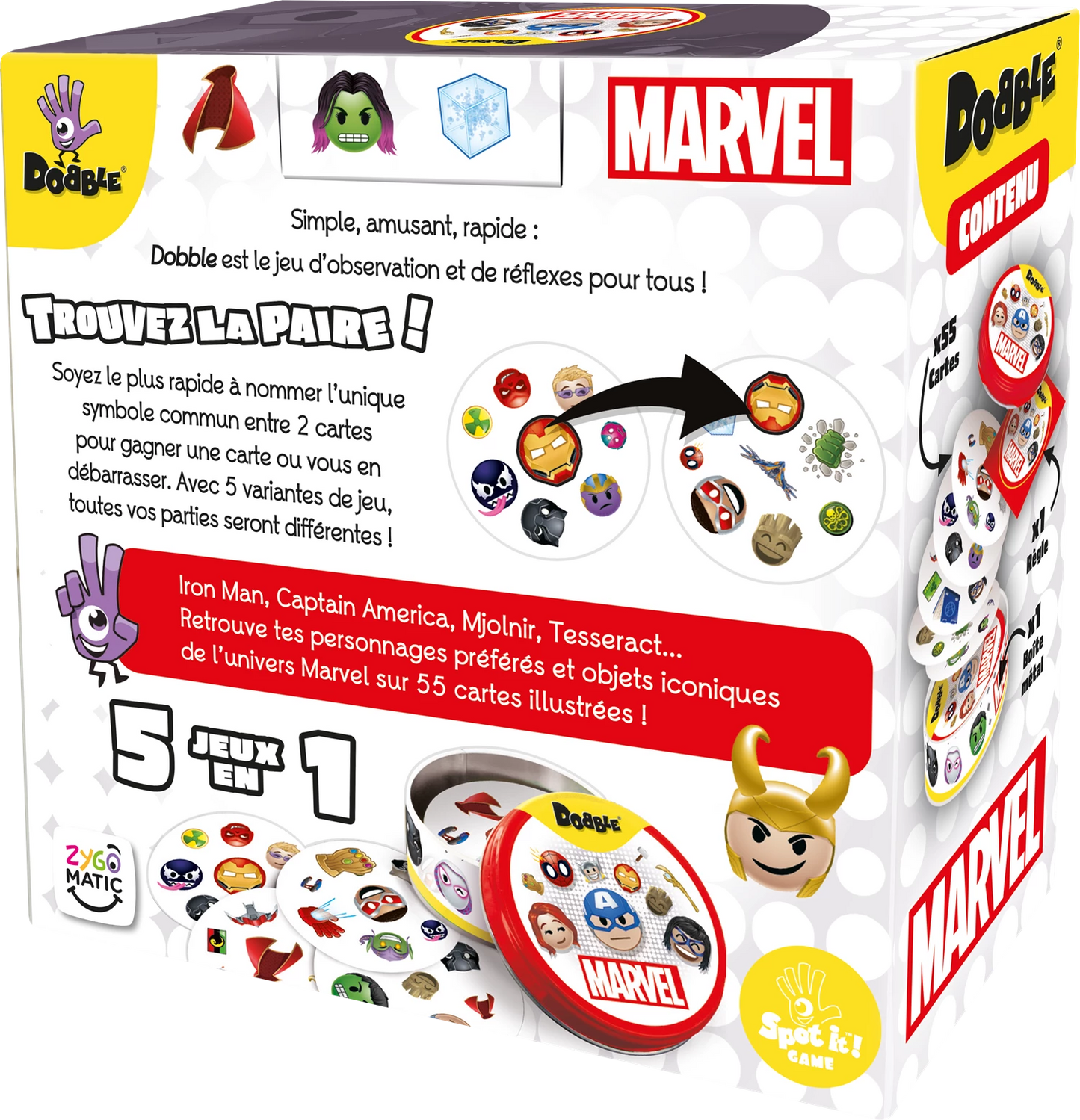 DOBBLE MARVEL EMOJI (ÖKO-HÜLLE) (FR)