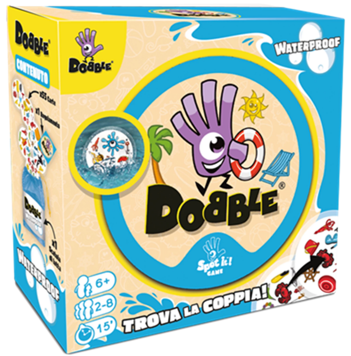 DOBBLE WASSERDICHTE ÖKO-HÜLLE (FR-DE-IT)