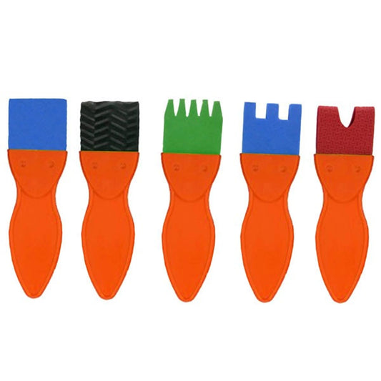 LOT DE 5 PINCEAUX FANTAISIE 4CM