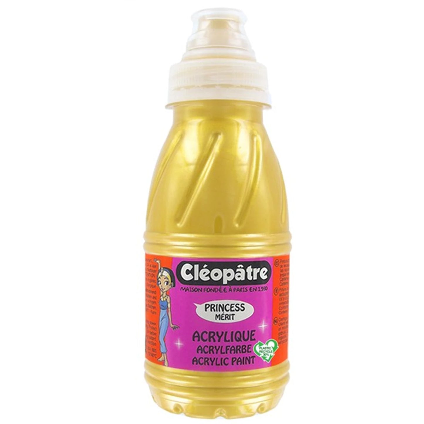 PRINCESS MERIT - COLORE ACRILICO 250ML ORO METALLIZZATO