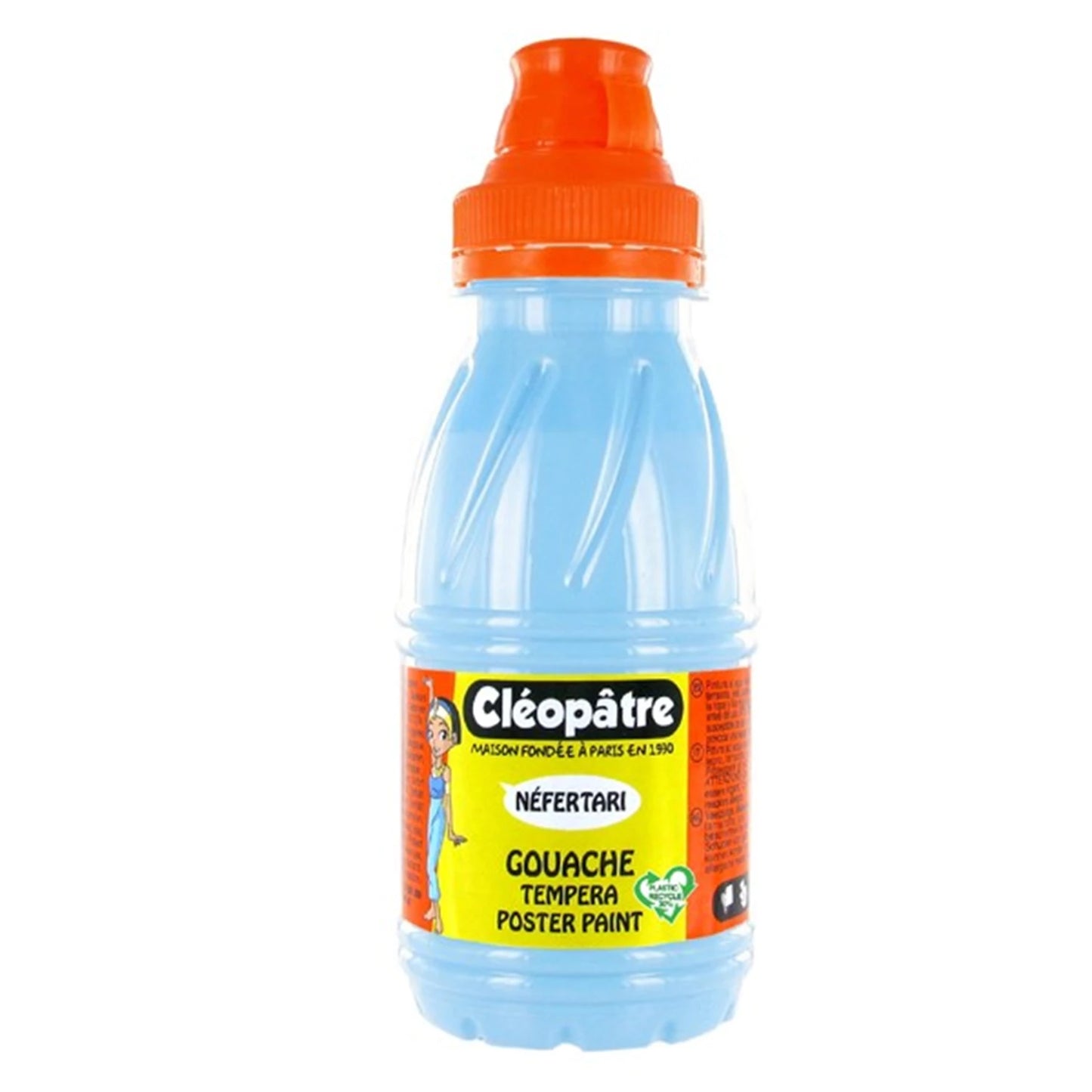 NEFERTARI – TEMPERA A GUAZZO 250ML AZZURRO (TONO PASTELLO)