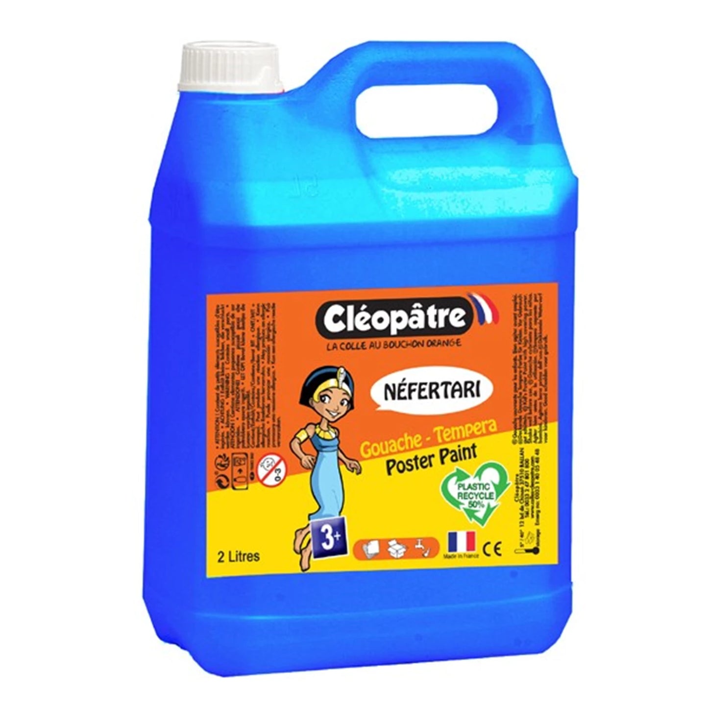NEFERTARI – GOUACHE TEMPERA 5L CIANO