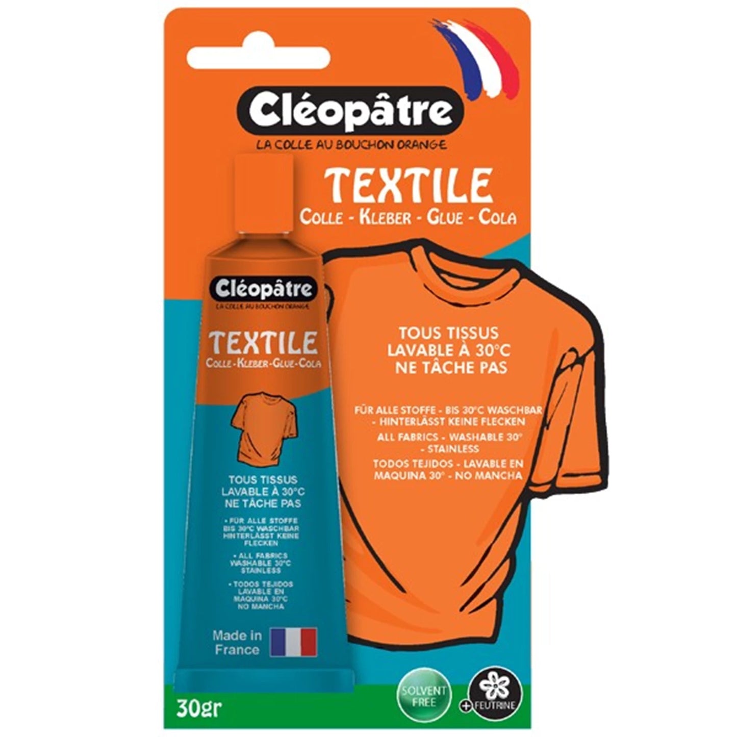 ADESIVO TESSILE CLEO'TECH TUBO ALLUMINIO 30G CONFEZIONE BLISTER