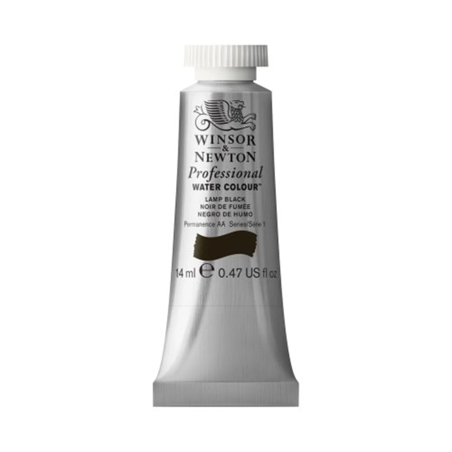 W&N PROF. ACQUERELLO 14ML TUBO LAMPADA NERO