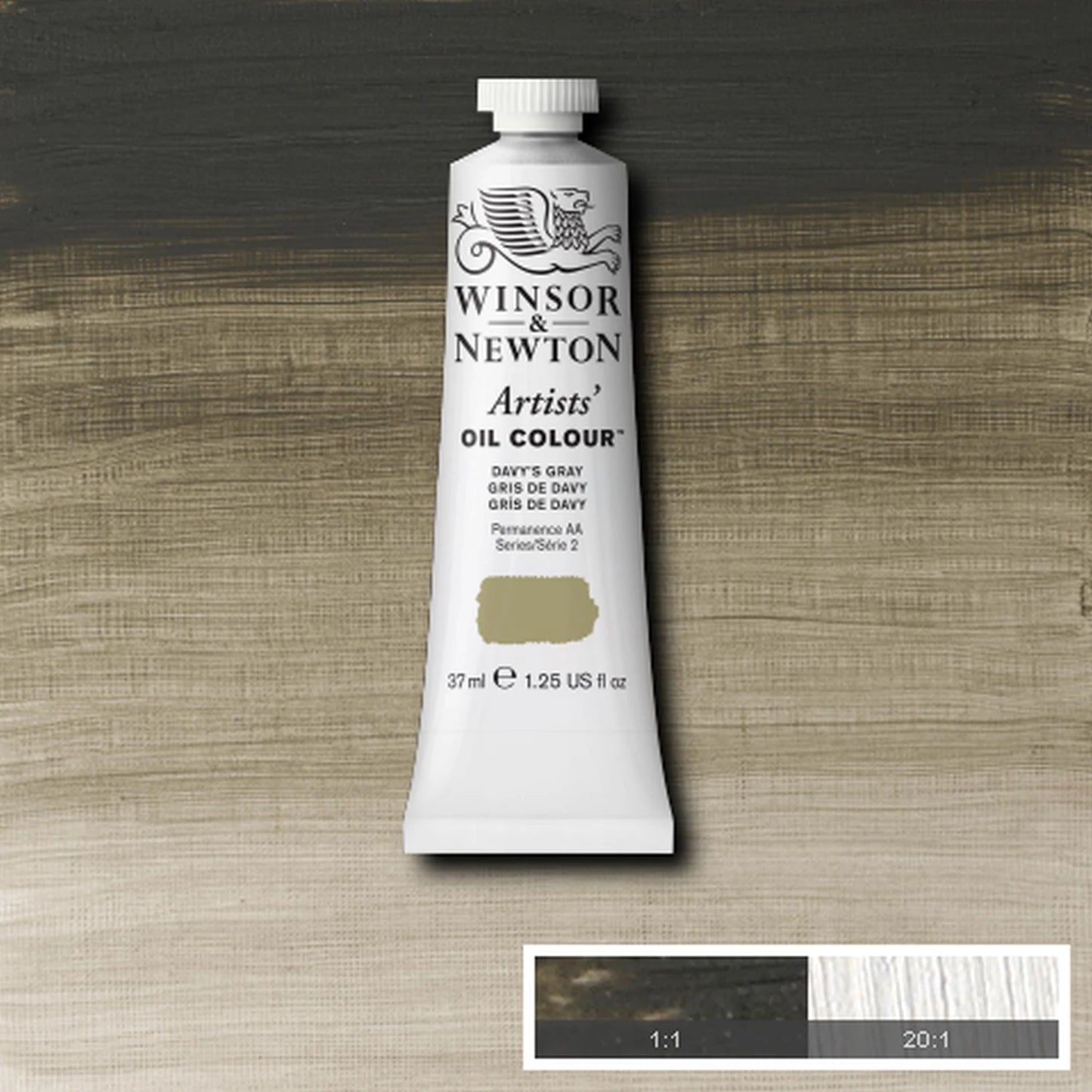 W&N ARTISTS' OIL PAINT TUBO DAVY'S GREY 37ML